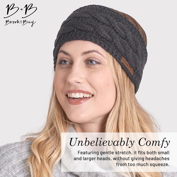 Brook+Bay CableKnit Ear Warmer Headband - Picture 4 of 7